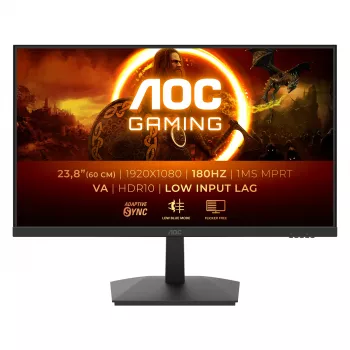 AOC G1 24G15N2 datora monitors 60.5 cm (23.8 collas) 1920 x 1080 pikseļi Full HD LCD Melns