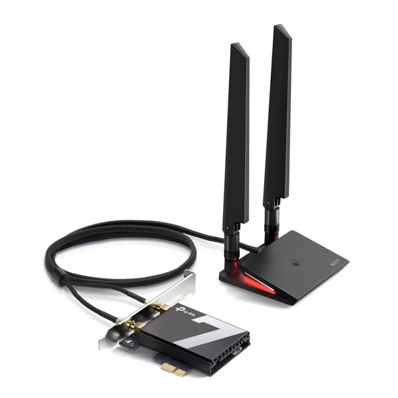 TP-Link Archer BE9300 Wi-Fi 7 Bluetooth 5.4 PCIe adapteris