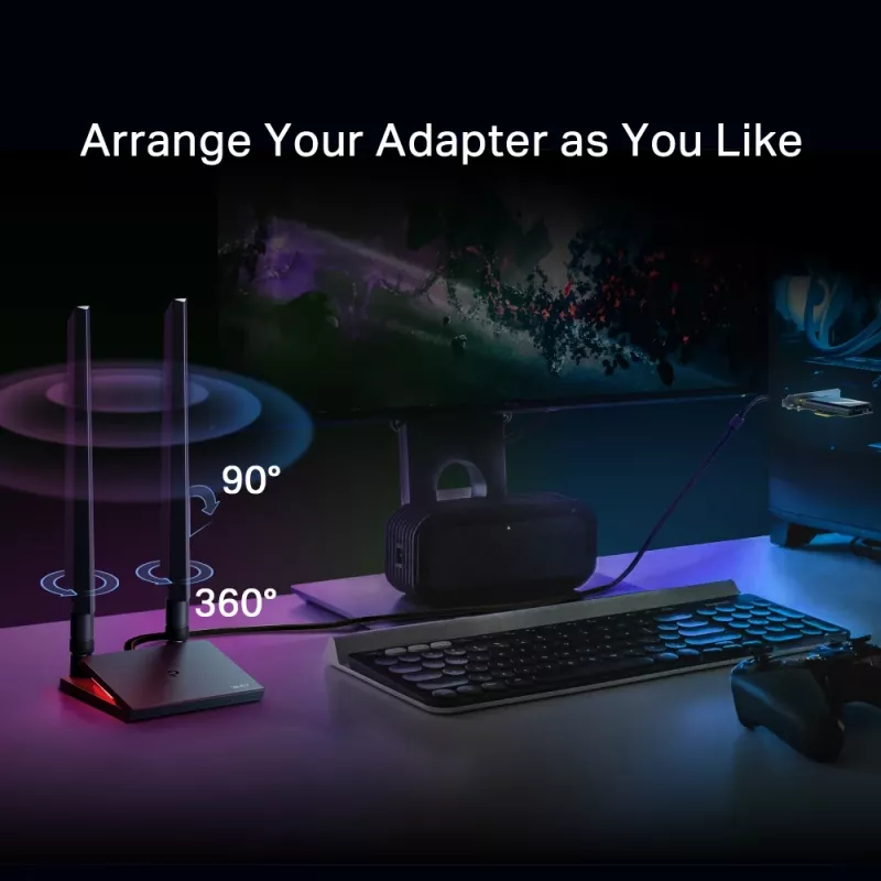 TP-Link Archer BE9300 Wi-Fi 7 Bluetooth 5.4 PCIe adapteris