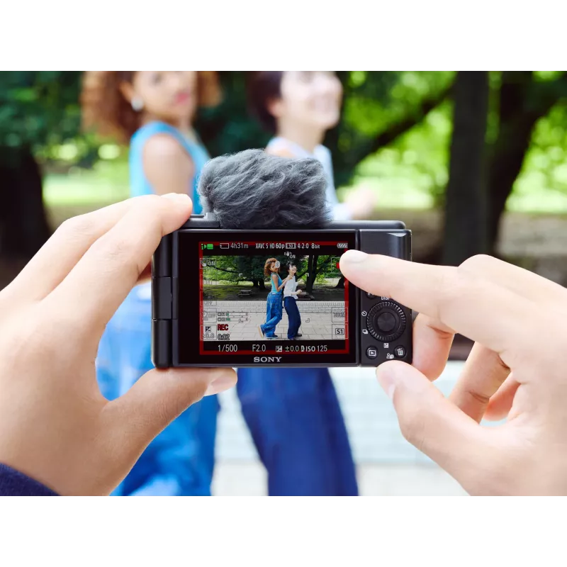 Sony ZV-1F 1 collas kompaktkamera 20,1 MP Exmor RS CMOS 5472 x 3648 pikseļi melna