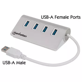 USB centrmezgls Manhattan USB-A 4-portu centrmezgls