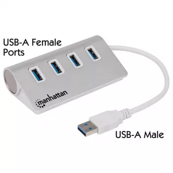 USB centrmezgls Manhattan USB-A 4-portu centrmezgls