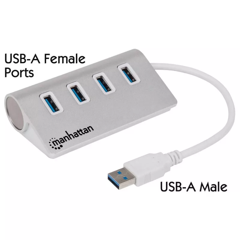 USB centrmezgls Manhattan USB-A 4-portu centrmezgls