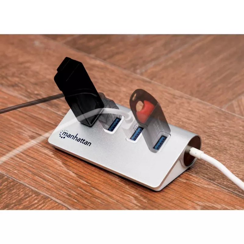 USB centrmezgls Manhattan USB-A 4-portu centrmezgls