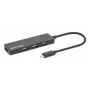 Manhattan USB-C dokstacija/cents, porti (4): USB-A (x4), 5 Gbps (USB 3.2 Gen1 jeb USB 3.0), USB barošana (nav nepieciešams ārējs barošanas avots), ekvivalents HB30CM4AB
