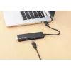 Manhattan USB-C dokstacija/cents, porti (4): USB-A (x4), 5 Gbps (USB 3.2 Gen1 jeb USB 3.0), USB barošana (nav nepieciešams ārējs barošanas avots), ekvivalents HB30CM4AB