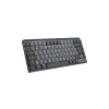 Logitech Mx Mechanical Mini minimālisma bezvadu izgaismota tastatūra - grafīta, taustes klusā, QWERTY, dāņu/norvēģu/zviedru/somu