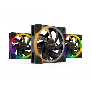 be quiet Light Wings 120mm ARGB PWM ventilators melns 3 gab. komplekts