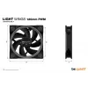 be quiet Light Wings 120mm ARGB PWM ventilators melns 3 gab. komplekts