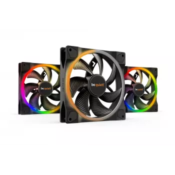 be quiet Light Wings 140mm ARGB PWM ventilators melns 3 gab. komplekts