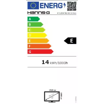 Hannspree HT225HPB datora monitors 54,6 cm (21,5 collu) 1920 x 1080 pikseļi Full HD LED skārienekrāns Galda virsmas Melns