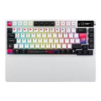 ASUS ROG Azoth X tastatūra Gaming USB + RF Wireless + Bluetooth QWERTZ Balta