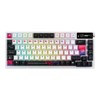 ASUS ROG Azoth X tastatūra Gaming USB + RF Wireless + Bluetooth QWERTZ Balta