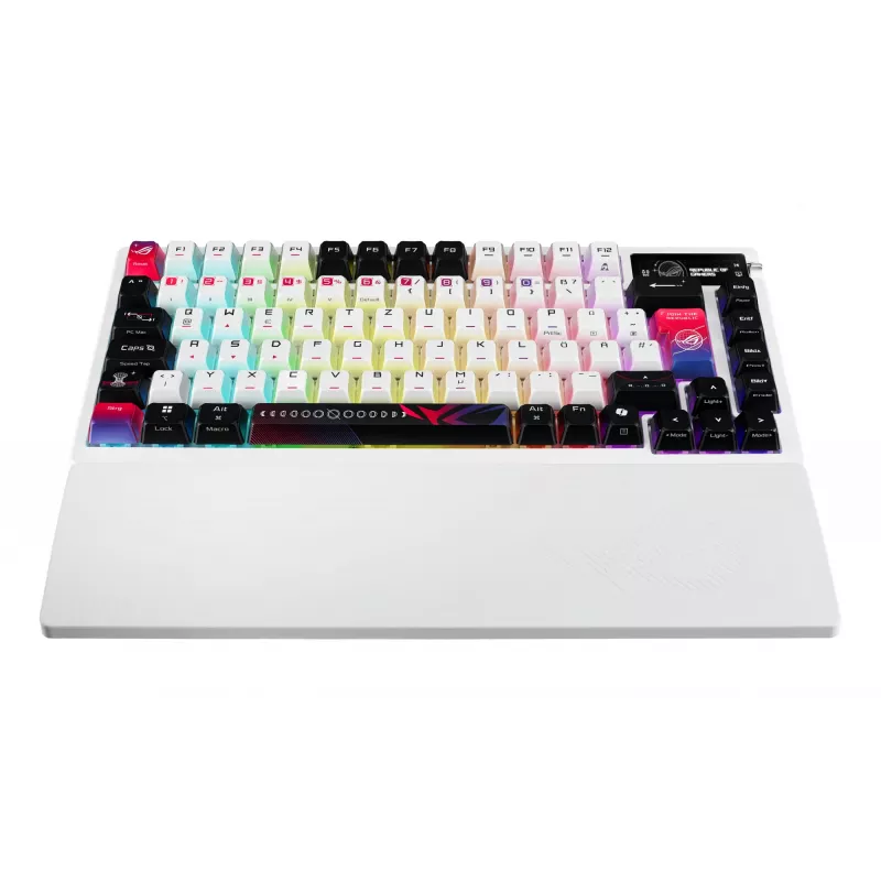 ASUS ROG Azoth X tastatūra Gaming USB + RF Wireless + Bluetooth QWERTZ Balta