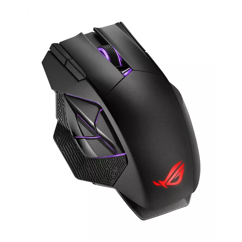 ASUS ROG Spatha X pele Gaming Labā roka RF Bezvadu + USB Type-C Optiskā 19000 DPI