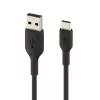 USB kabelis Belkin CAB001BT1MBK 1m USB A USB C Melns