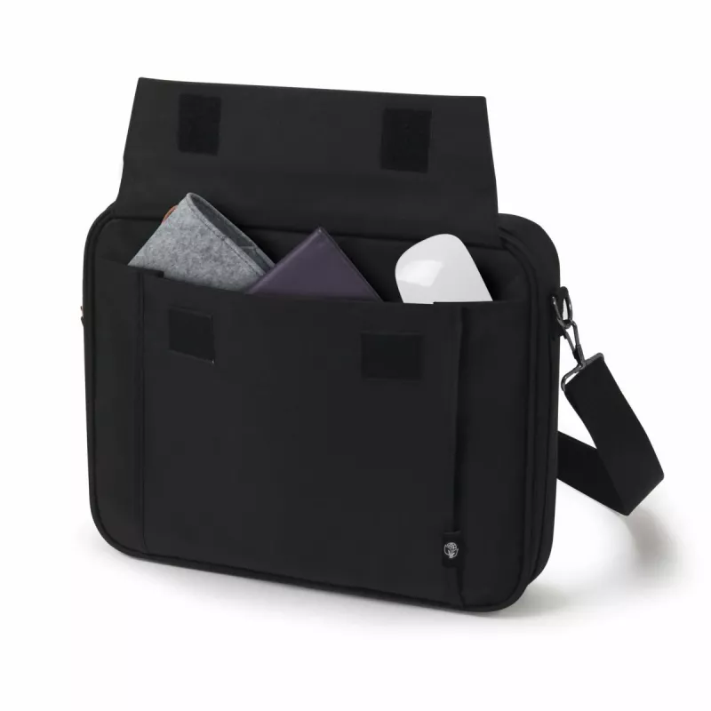 DICOTA Eco Multi Base - 13-14,1 collu klēpjdatora futrālis - melns / 300d RPET poliesters