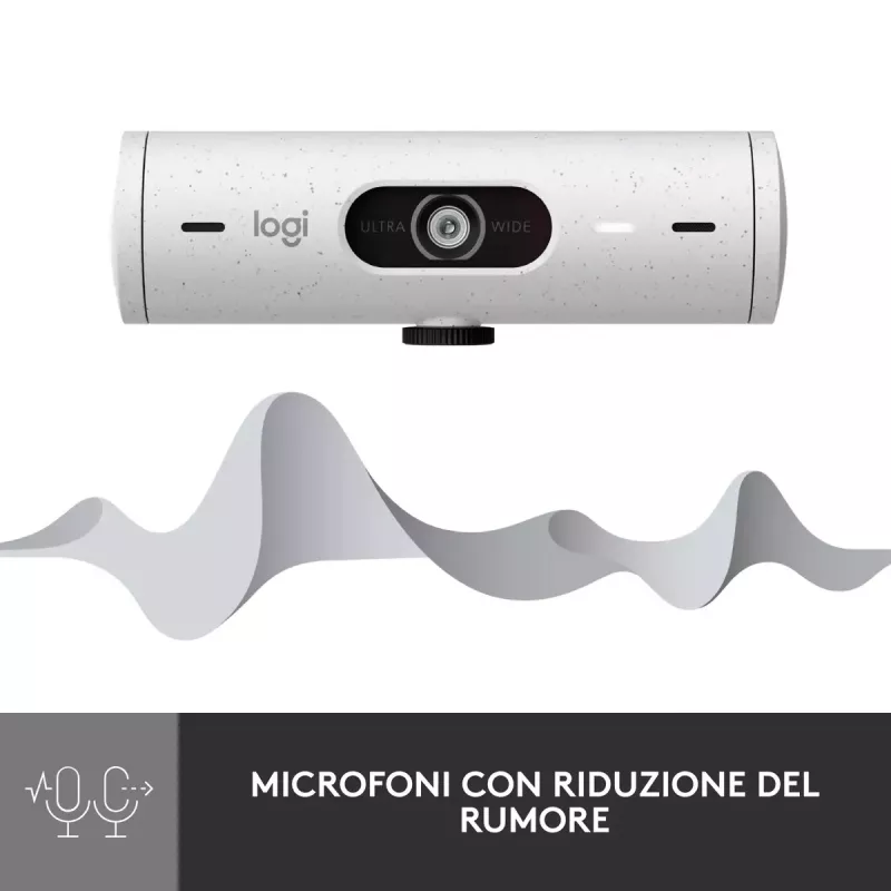 Tīmekļa kamera Logitech Brio 500 Full HD 4MP USB-C balta