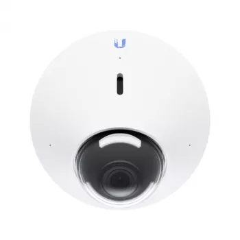 IP novērošanas kamera UBIQUITI UVC‑G4‑DOME — kupola, griestu stiprinājums, vadu, 5 MP (2688x1512), 86° horizontāli, āra/iekštelpu, balta