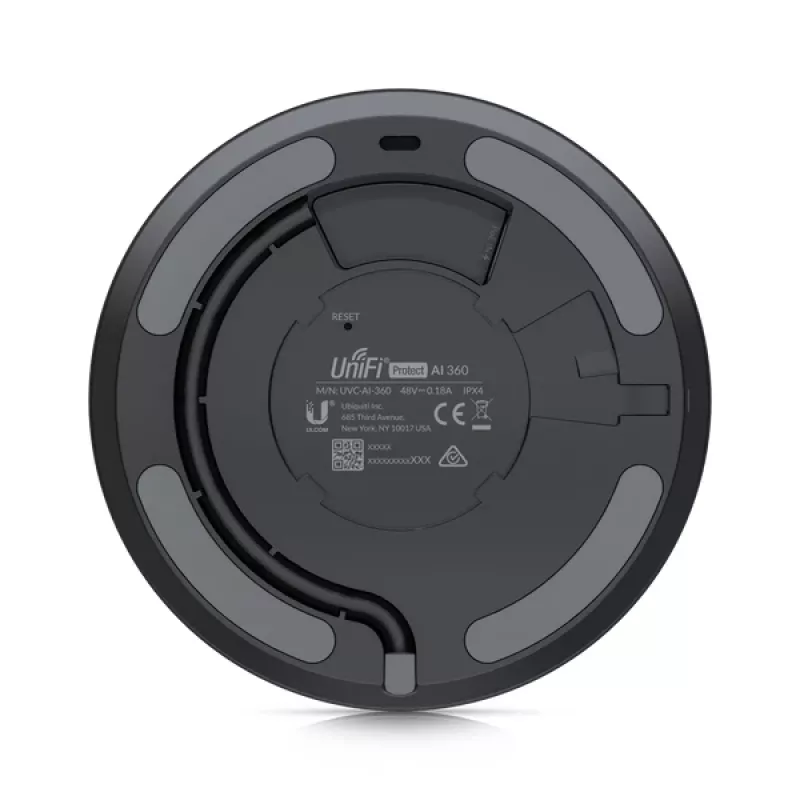 UBIQUITI NETWORKS Ai 360 kupola IP drošības kamera iekštelpām un ārtelpām, 1920 x 1920 pikseļi, griestu montāža
