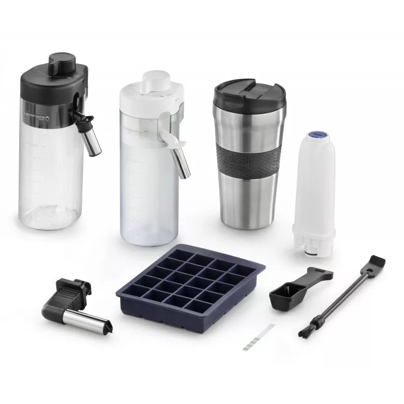Kombinētā kafijas automāts De’Longhi ECAM450.86.T — pilnībā automātisks, 1,8 L ūdens tvertne, 300 g pupiņu tvertne, 19 bāri, iebūvēta dzirnaviņa, TFT displejs