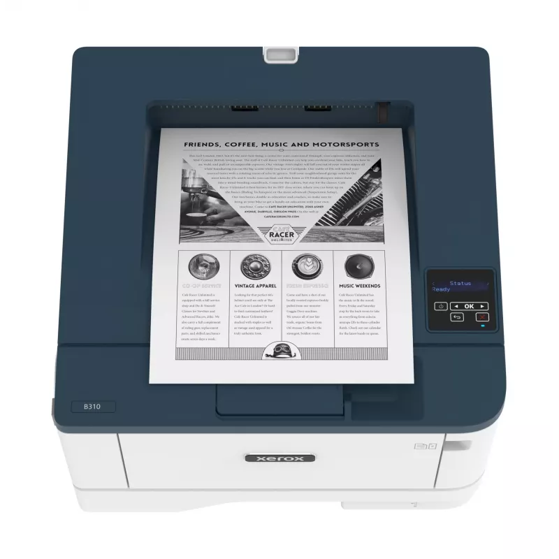 Xerox B310 A4 40ppm bezvadu divpusējā printeris PS3 PCL5e/6 2 paplātes, kopā 350 lapas