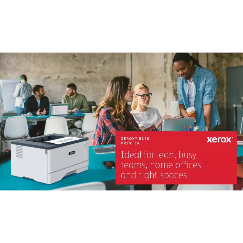 Xerox B310 A4 40ppm bezvadu divpusējā printeris PS3 PCL5e/6 2 paplātes, kopā 350 lapas