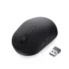 DELL Pro Plus Compact pele - MS5120W - Melns, piemērota abām rokām, optiskā, RF bezvadu + Bluetooth, 1600 DPI, Melns