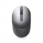 DELL Pro Plus Compact pele - MS5120W - Titāna pelēks, piemērota abām rokām, optiskā, RF bezvadu + Bluetooth, 1600 DPI, pelēka, titāna