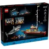 Konstruktors LEGO Ideas 21350 Jaws komplekts — 1497 detaļas, 3 minifigūras, laiva un ikoniskā haizivs, ieteicamais vecums 18+