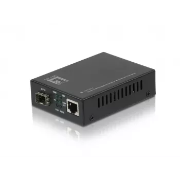 LevelOne RJ45 uz SFP Gigabitu mediju pārveidotājs, PoE PD