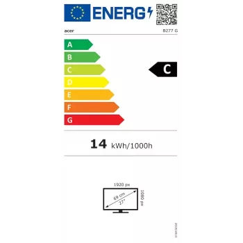 Acer Vero B7 B277Gbmiprzx monitors 27 collu Full HD LCD 1920 x 1080