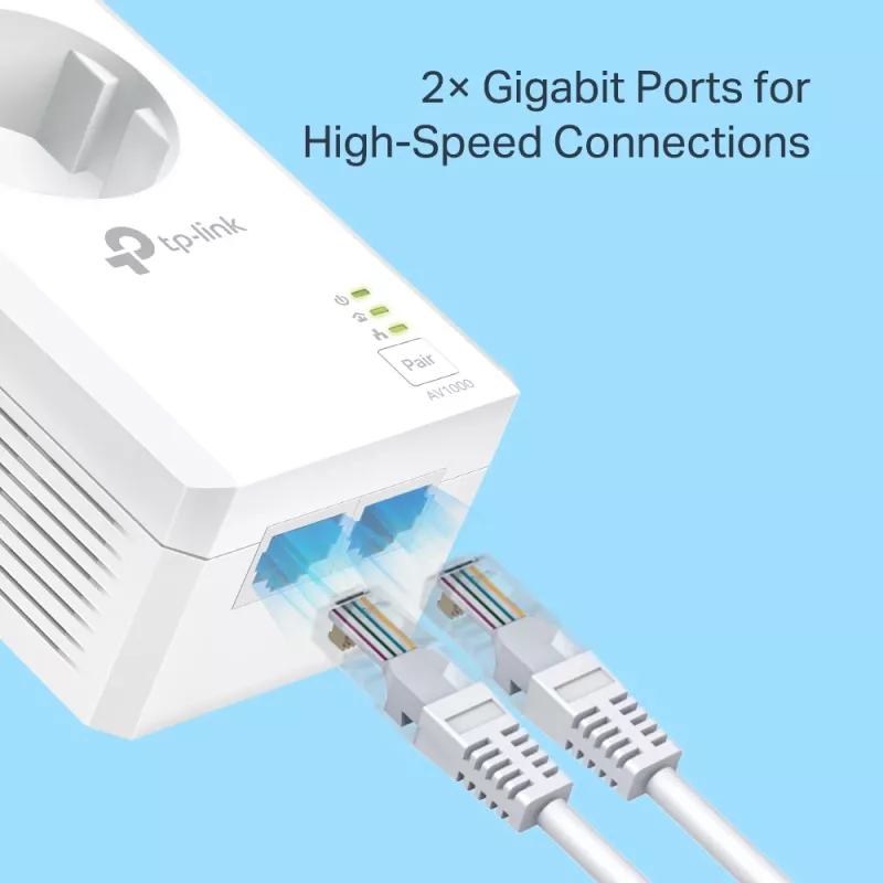 TP-Link TL-PA7027P KIT PowerLine tīkla adapteris 1000 Mbit/s Ethernet LAN Balts 2 gab.