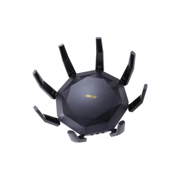 ASUS RT-AX89X AX6000 AiMesh bezvadu maršrutētājs Ethernet Divjoslu (2.4 GHz / 5 GHz) Melns