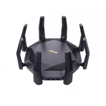 ASUS RT-AX89X AX6000 AiMesh bezvadu maršrutētājs Ethernet Divjoslu (2.4 GHz / 5 GHz) Melns