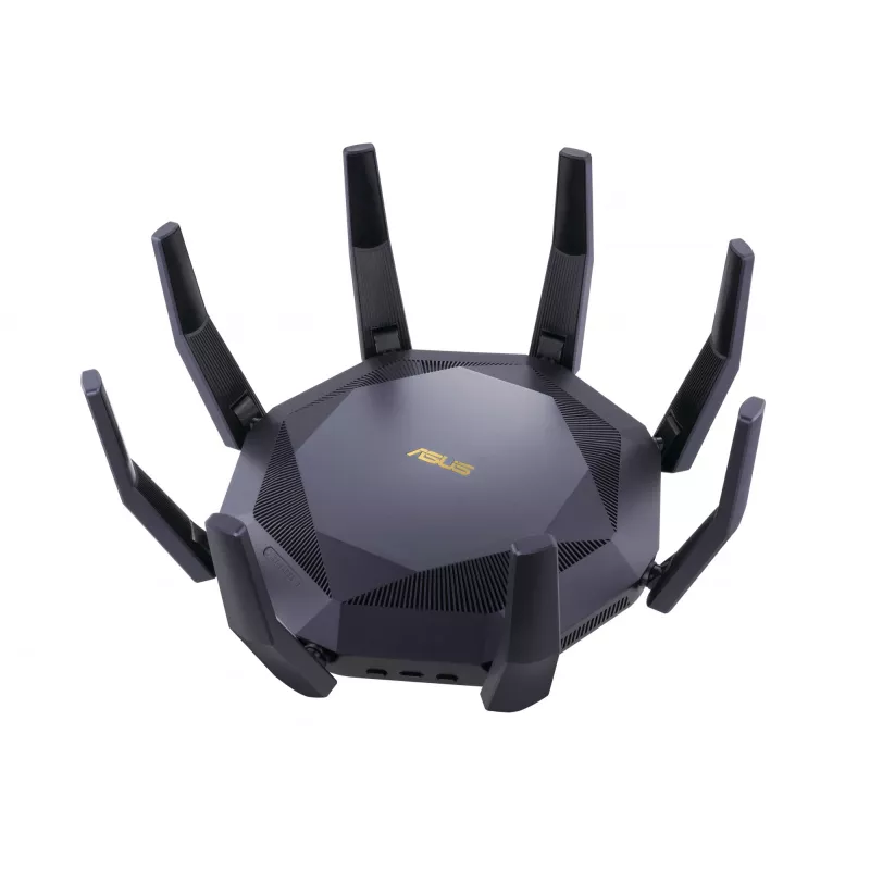 ASUS RT-AX89X AX6000 AiMesh bezvadu maršrutētājs Ethernet Divjoslu (2.4 GHz / 5 GHz) Melns
