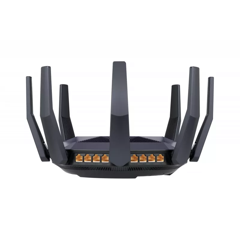 ASUS RT-AX89X AX6000 AiMesh bezvadu maršrutētājs Ethernet Divjoslu (2.4 GHz / 5 GHz) Melns