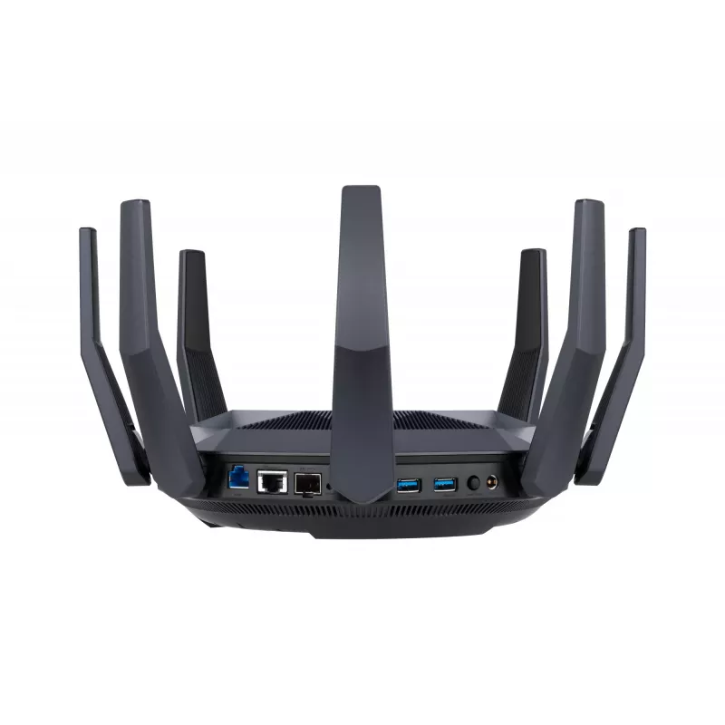 ASUS RT-AX89X AX6000 AiMesh bezvadu maršrutētājs Ethernet Divjoslu (2.4 GHz / 5 GHz) Melns