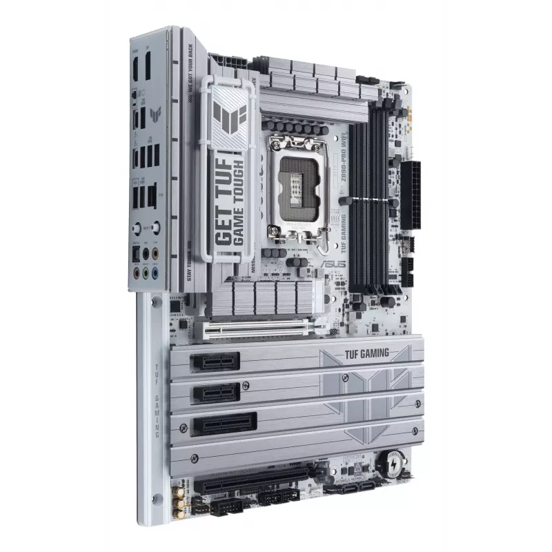 ASUS TUF GAMING Z890-PRO WIFI ATX mātesplate ar Intel Z890 mikroshēmojumu, LGA1851 ligzdu, DDR5 atmiņas atbalstu un Wi-Fi 7.