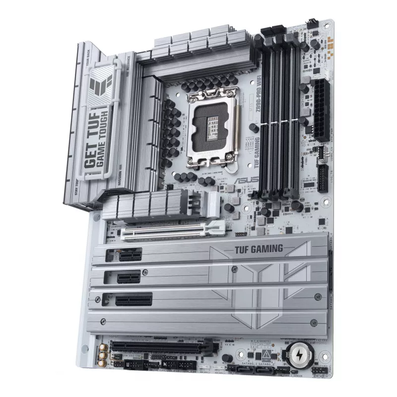 ASUS TUF GAMING Z890-PRO WIFI ATX mātesplate ar Intel Z890 mikroshēmojumu, LGA1851 ligzdu, DDR5 atmiņas atbalstu un Wi-Fi 7.