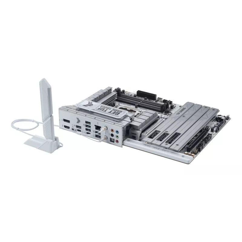 ASUS TUF GAMING Z890-PRO WIFI ATX mātesplate ar Intel Z890 mikroshēmojumu, LGA1851 ligzdu, DDR5 atmiņas atbalstu un Wi-Fi 7.