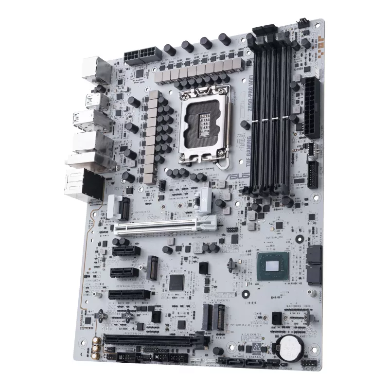 ASUS TUF GAMING Z890-PRO WIFI ATX mātesplate ar Intel Z890 mikroshēmojumu, LGA1851 ligzdu, DDR5 atmiņas atbalstu un Wi-Fi 7.