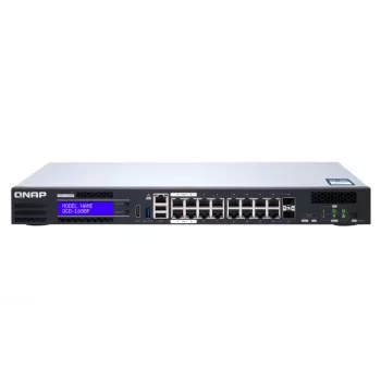 QNAP QGD-1600P Pārvaldīts Gigabitu Ethernet (10/100/1000) barošana caur Ethernet (PoE) 1U Melns, Pelēks