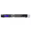 QNAP QGD-1600P Pārvaldīts Gigabitu Ethernet (10/100/1000) barošana caur Ethernet (PoE) 1U Melns, Pelēks