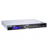 QNAP QGD-1600P Pārvaldīts Gigabitu Ethernet (10/100/1000) barošana caur Ethernet (PoE) 1U Melns, Pelēks