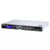 QNAP QGD-1600P Pārvaldīts Gigabitu Ethernet (10/100/1000) barošana caur Ethernet (PoE) 1U Melns, Pelēks