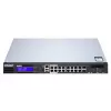 QNAP QGD-1600P Pārvaldīts Gigabitu Ethernet (10/100/1000) barošana caur Ethernet (PoE) 1U Melns, Pelēks