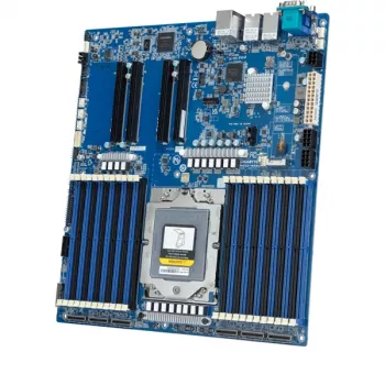 Mātesplate GIGABYTE MZ33-AR0 Extended ATX priekš AMD EPYC 9004 Socket SP5, 24× DDR5 DIMM, 4× PCIe 5.0 x16, 2× RJ-45