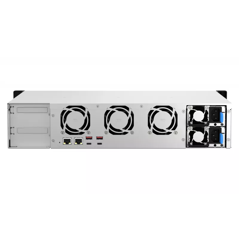 QNAP TS-873AeU-RP NAS statīvs (2U) Ryzen Embedded V1500B 4 GB DDR4 0 TB QuTS hero Melns