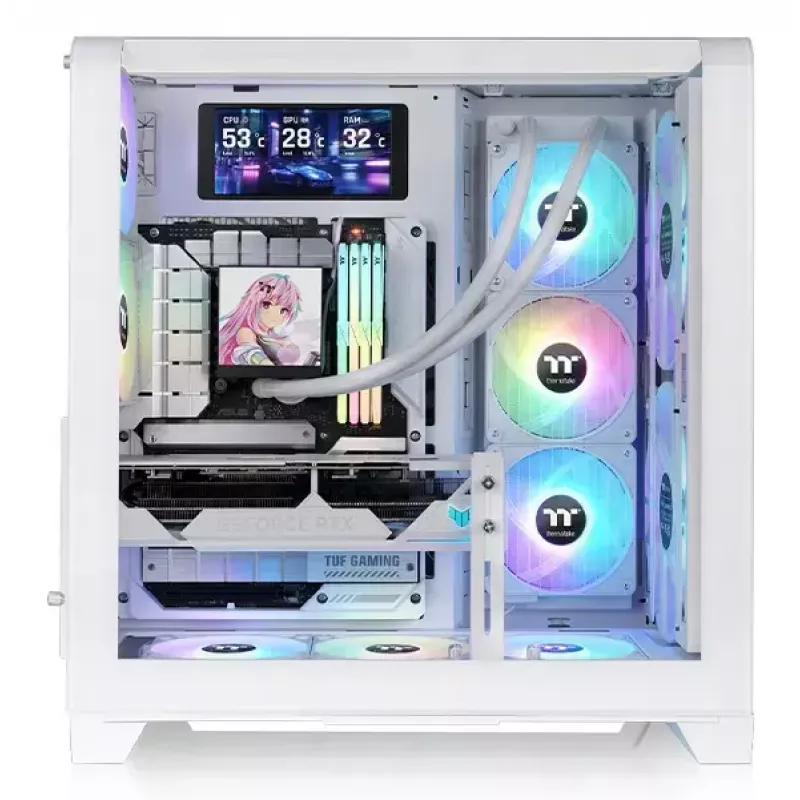 PC korpuss Thermaltake View 390 Air Midi Tower Balts